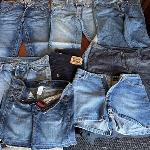 The Limited women’s lot of eight Assorted Denim Jeans Collection sizes 0 to 7